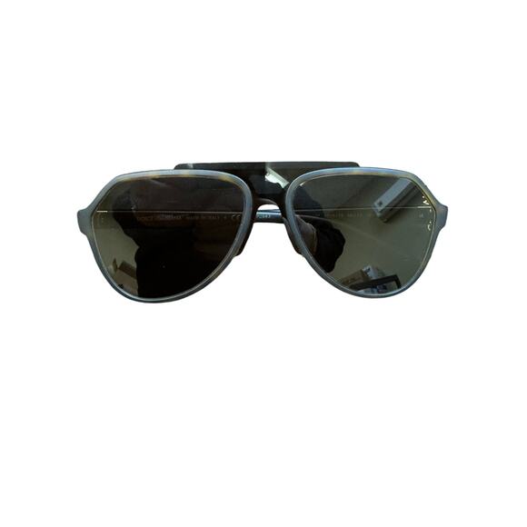 Dolce & Gabana Brow Bar Aviator Sunglasses in Matte Havana - Picture 11 of 12